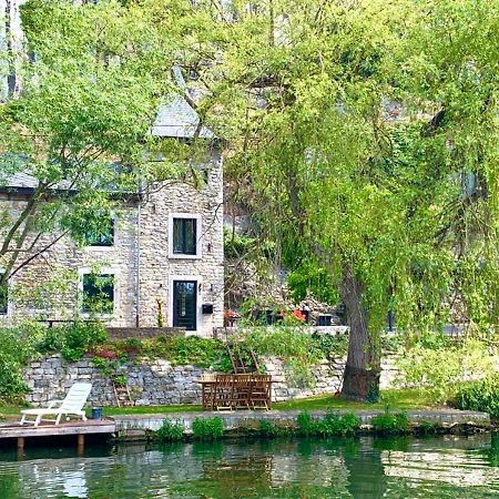 Pieds Dans L'Eau Private Wellness Bordure De Meuse Villa Lustin Luaran gambar